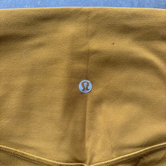 Lululemon Align Short 8" Women's 4 Gold Spice Athleisure Nulu Yoga Bike Shorts - Picture 4 of 8